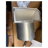 $67 10" Hooded Wall Vent with Screen and Damper, Exhaust Vent Cover