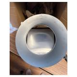 $67 10" Hooded Wall Vent with Screen and Damper, Exhaust Vent Cover