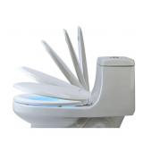 $154 Brondell LumaWarm Heated Elongated Nightlight Toilet Seat - White