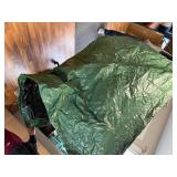 Leaf Tarp 9x9 Ft, Reusable Waterproof Poly Tarp with 4 Drawstrings