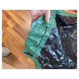 Leaf Tarp 9x9 Ft, Reusable Waterproof Poly Tarp with 4 Drawstrings