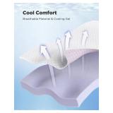 $66 PERLECARE 3 Inch Gel Memory Foam Mattress Topper - Twin