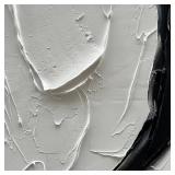 $100 NANKAI Art 40x28in Modern Oil Painting for Wall, Hand-Painted BW