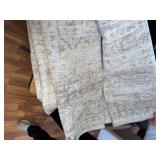 $300 12x15 Washable Area Rug, Brown Neutral Abstract, Non-Slip