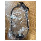 $66 Modern Black Pendant Light, Matte Bedside Lights, Glass Shade