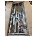 HOMIDEC 4-Tier Foldable Clothes Drying Rack, Stainless White