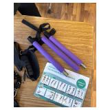 3-in-1 Pilates Set: Wooden Incline Board with Bands