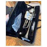 $120 Vangoa Bb Trumpet Student for Band with Case, 7C Mouthpiece
