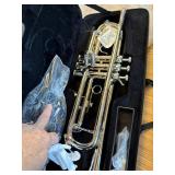 $120 Vangoa Bb Trumpet Student for Band with Case, 7C Mouthpiece