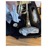 $120 Vangoa Bb Trumpet Student for Band with Case, 7C Mouthpiece