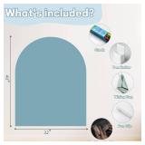 2025 Magnetic Chalkboard Arch Wall Decal 40x32, Cyan
