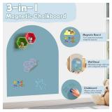 2025 Magnetic Chalkboard Arch Wall Decal 40x32, Cyan