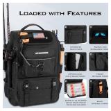 $76 KastKing KarryAll Tackle Backpack with Rod Holder, 4 Boxes, 40/26L