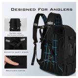 $76 KastKing KarryAll Tackle Backpack with Rod Holder, 4 Boxes, 40/26L