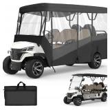$110 KEMIMOTO Golf Cart Enclosure, 4/6 Passenger Rain Cover, 600D
