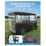 $110 KEMIMOTO Golf Cart Enclosure, 4/6 Passenger Rain Cover, 600D