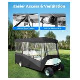 $110 KEMIMOTO Golf Cart Enclosure, 4/6 Passenger Rain Cover, 600D