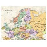 30x50 RMC Classic Edition World Wall Map - Laminated