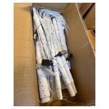 $110 Outdoor Lighted Birch Tree LED Lighted Set of 3, 4/6/8 ft