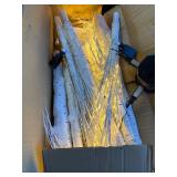 $110 Outdoor Lighted Birch Tree LED Lighted Set of 3, 4/6/8 ft