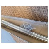 TENOVEL Curved Shower Curtain Rod 42-73 in Adjustable Chrome