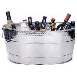 $80 BREKX Aspen Oval Stainless Steel Beverage Tub, 25-Quart