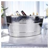 $80 BREKX Aspen Oval Stainless Steel Beverage Tub, 25-Quart