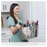 $80 BREKX Aspen Oval Stainless Steel Beverage Tub, 25-Quart