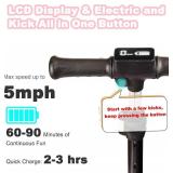 $150 3-Wheel Kids Scooter, LCD, Lights, Throttle, 5 mph, Foldable