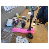 $150 3-Wheel Kids Scooter, LCD, Lights, Throttle, 5 mph, Foldable