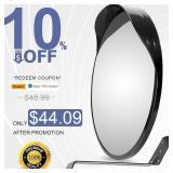 $49 moveland 18 Inch Convex Mirror for Parking, Adjustable Wide View