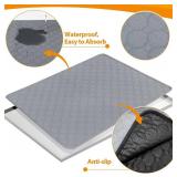 $76 41.26 x 27.75 in Stainless Steel Crate Pan with Mat, 1 in Edge