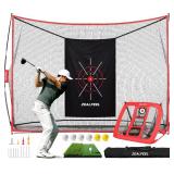 $94 Golf Net 10x7ft Practice Net with Chipping Net, Carry Bag Backyard