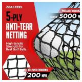 $94 Golf Net 10x7ft Practice Net with Chipping Net, Carry Bag Backyard