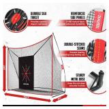 $94 Golf Net 10x7ft Practice Net with Chipping Net, Carry Bag Backyard