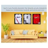 $170 Jersey Display Frame Case, Lockable Shadow Box, UV Protection