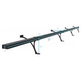 $180 Foot Rail Kit - Undercounter Mount, Heavy-Duty Steel Rails Black