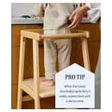 $249 Lalo The Tower: Adjustable Height Toddler Kitchen Stool, Birch