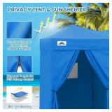 $135 EAGLE PEAK 8x4 2-Room Pop Up Changing Room Shelter (Light Blue)