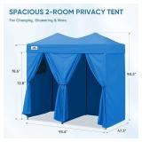 $135 EAGLE PEAK 8x4 2-Room Pop Up Changing Room Shelter (Light Blue)