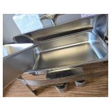 $130 CHEFQ Deluxe Chafer Dish 8-Qt Stainless Rectangular with Pans