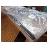 $147 TEHOME Ceiling Mount Mirror, Black Metal Rectangle 20x30"