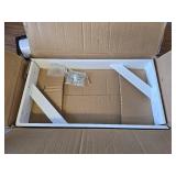 $75 Heavy Duty Shelf Brackets 20x12x2.5 in White Steel