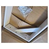$75 Heavy Duty Shelf Brackets 20x12x2.5 in White Steel