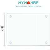 Tempered Glass Cutting Board 18x24, Non-Slip, Heat Resistant