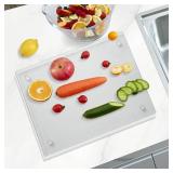 Tempered Glass Cutting Board 18x24, Non-Slip, Heat Resistant