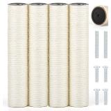 4 Pcs M8 Cat Scratching Post Replacement, 15.7 x 3.1 in Sisal Pole