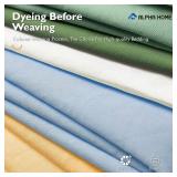 $90 ALPHA HOME Queen Size Jacquard Bedding Comforter Set - All Season, Ligh