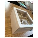 Clear Lid Jewelry Box, 3-Layer Organizer with 2 Drawers