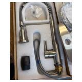 FORIOUS Kitchen Faucet with Sprayer, Brushed Nickel, Single Handle